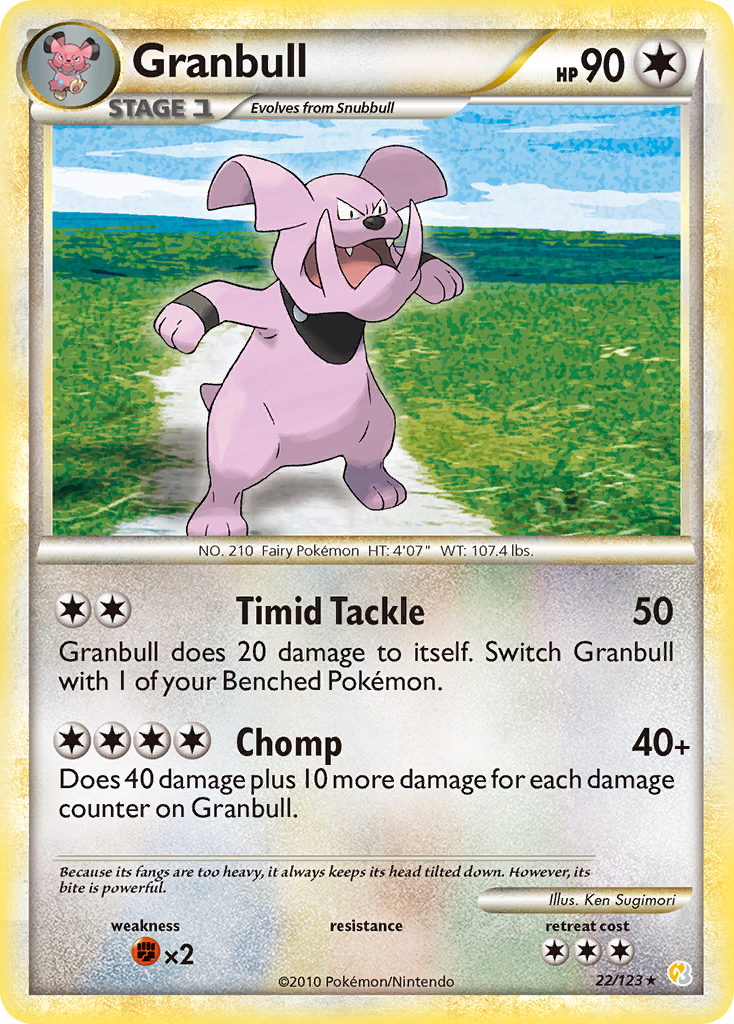 HeartGold SoulSilver Granbull #22/123